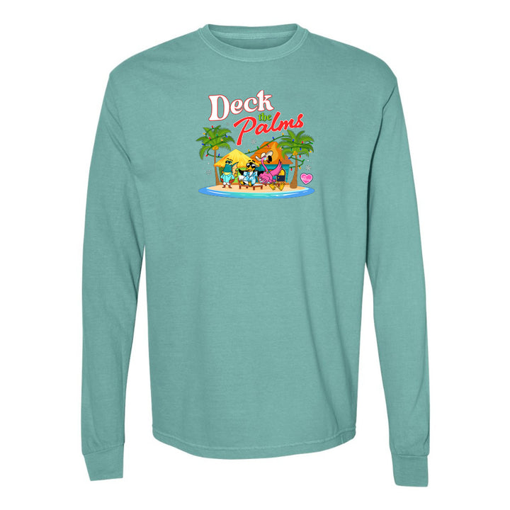 green Felicia Deck The Palms long sleeve shirt