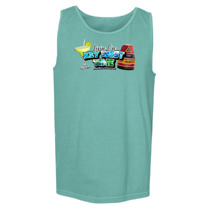 Sea Foam "Living on Key West Time" Tank Top