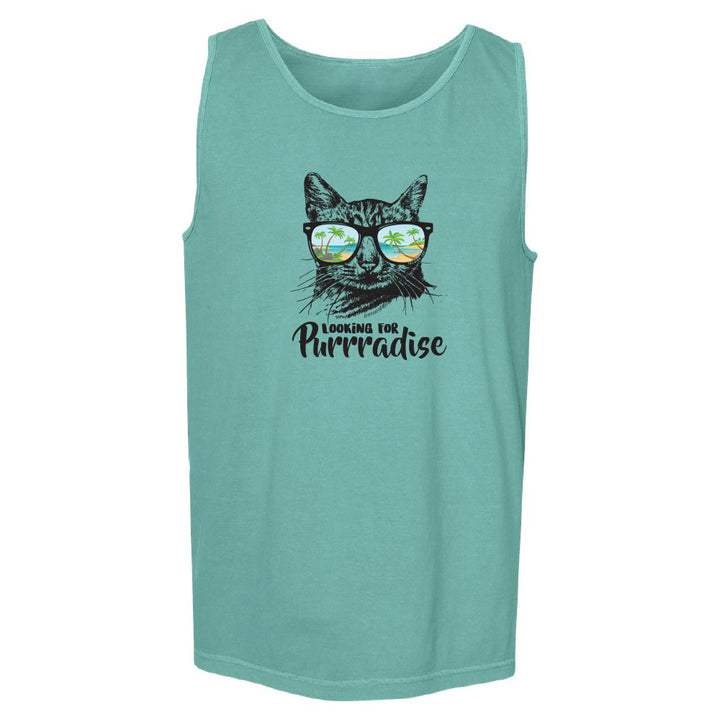Saefoam Looking for purradise cat deisgn tank top