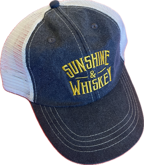 Baseball cap with Sunshine and whiskey