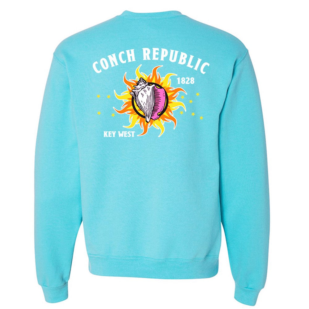 Conch Republic Key West Sweatshirt Scuba Blue