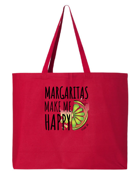 Margaritas Make Me Happy Tote Beach Bag