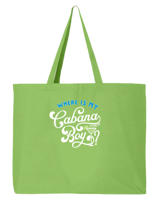 Where Is My Cabana Boy Tote Beach Bag