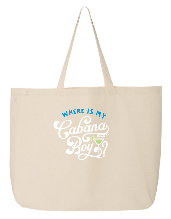 Where Is My Cabana Boy Tote Beach Bag
