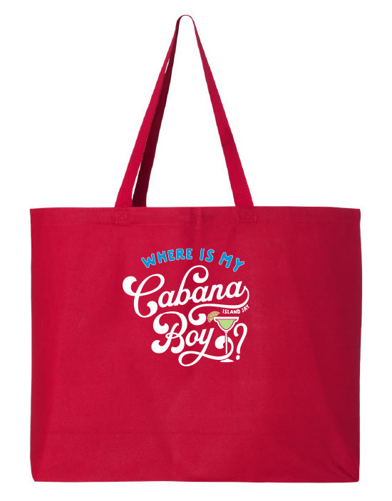 Where Is My Cabana Boy Tote Beach Bag