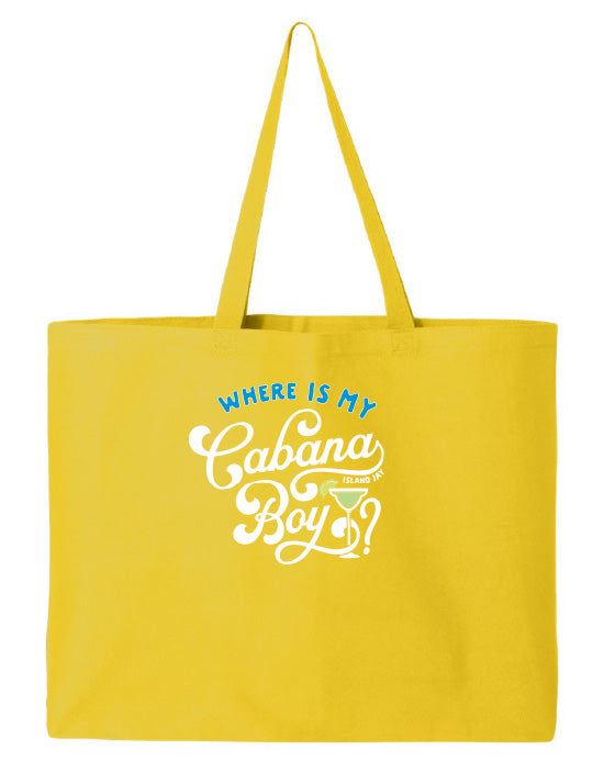 Where Is My Cabana Boy Tote Beach Bag