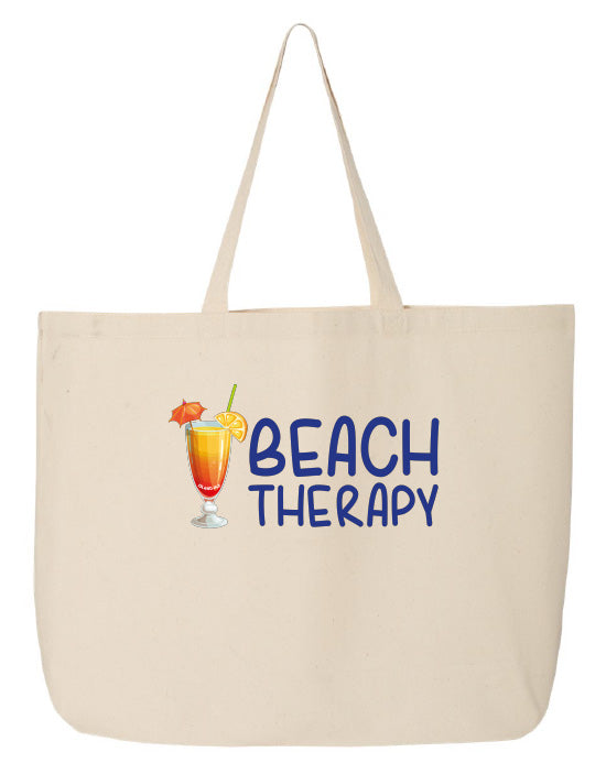Beach Therapy Canvas Resort Tote Beach Bag