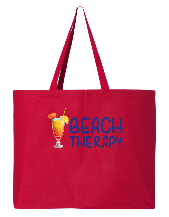 Beach Therapy Canvas Resort Tote Beach Bag