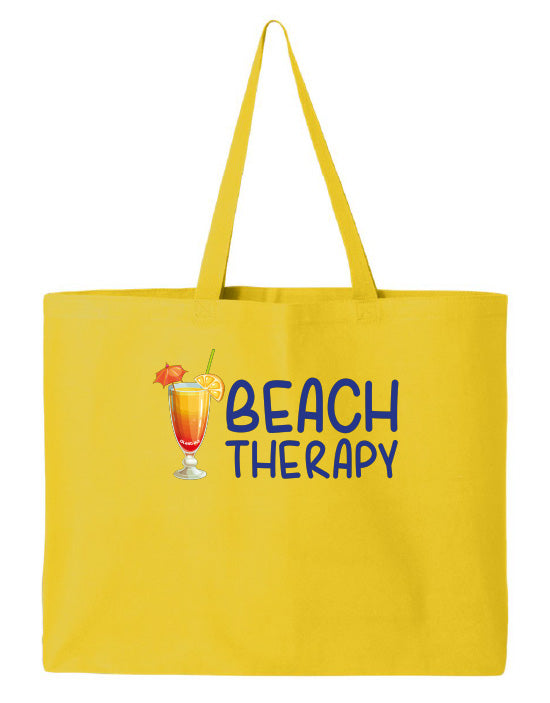Beach Therapy Canvas Resort Tote Beach Bag