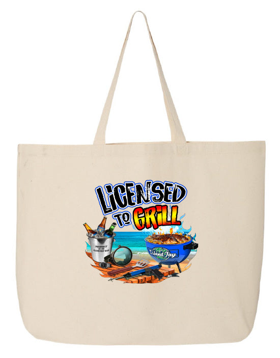 Licensed To Grill Tote Beach Bag
