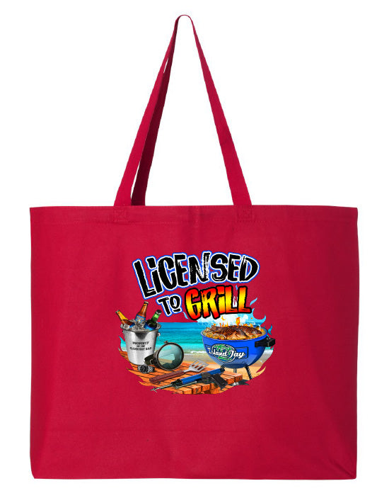 Licensed To Grill Tote Beach Bag