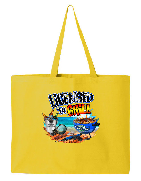 Licensed To Grill Tote Beach Bag