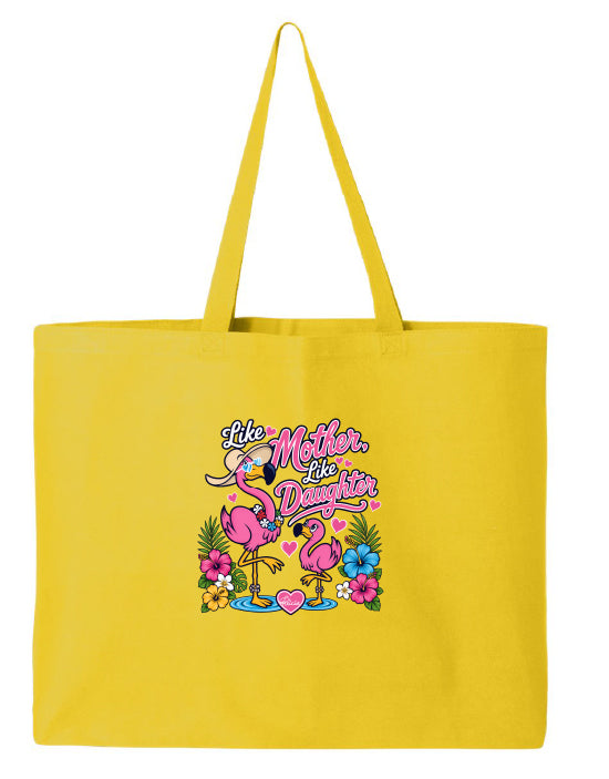 Felicia The Flamingo - Like Mother Like Daughter Beach Tote Bag