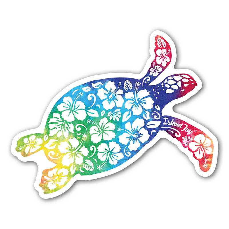 Sandy Turtle Die Cut Beach Sticker