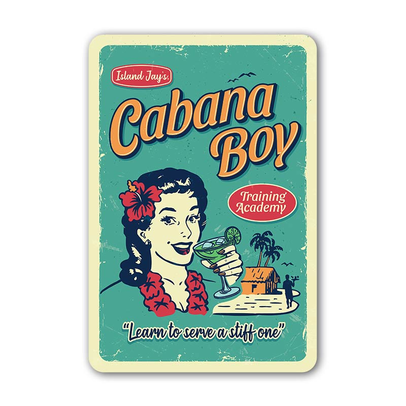 Cabana Boy Training Academy Sticker