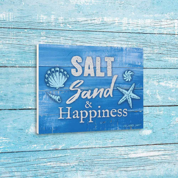 Salt Sand & Happiness 5" Latitude Sign