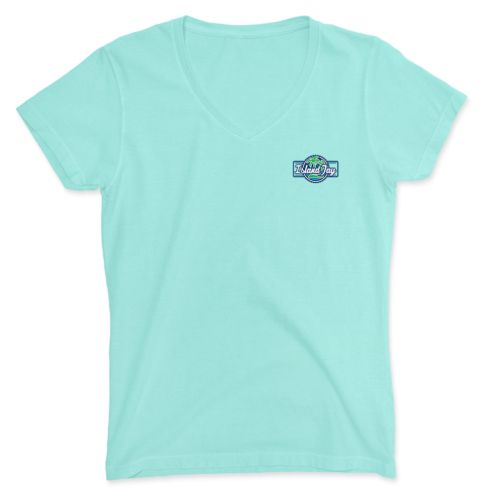 Women's Island Jay Logo V-Neck T-Shirt