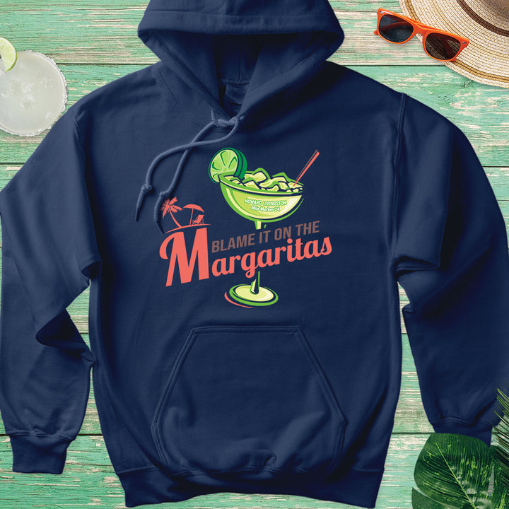 Howard Livingston Blame It on the Margaritas Soft Style Pullover Hoodie Navy