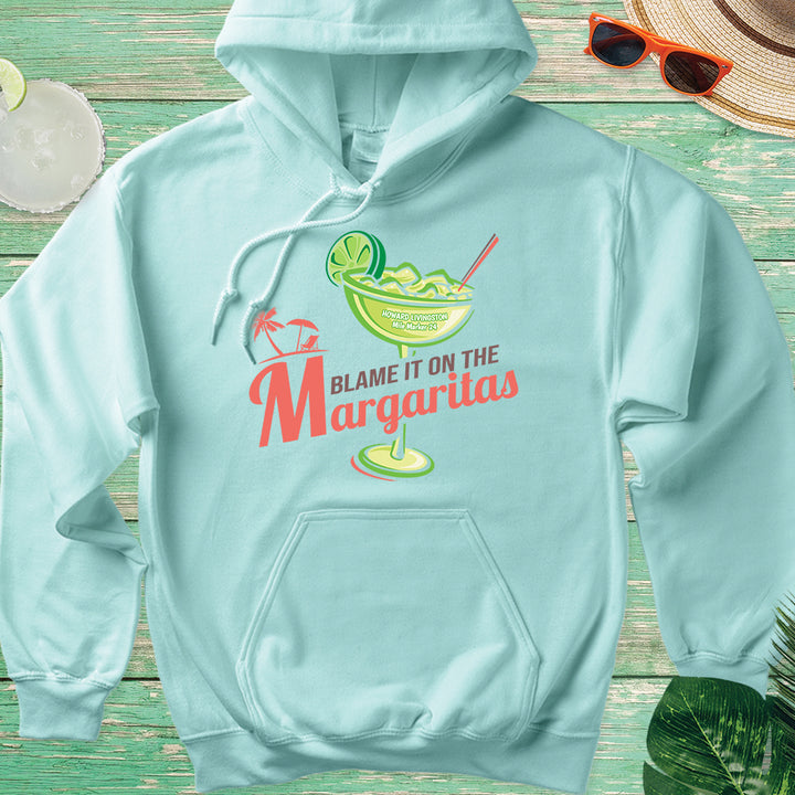 Howard Livingston Blame It on the Margaritas Soft Style Pullover Hoodie Cool Mint
