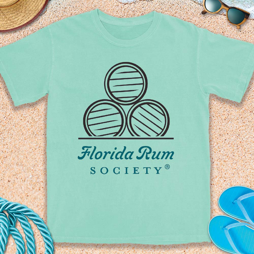 Florida Rum Society T-shirt Island Reef Green