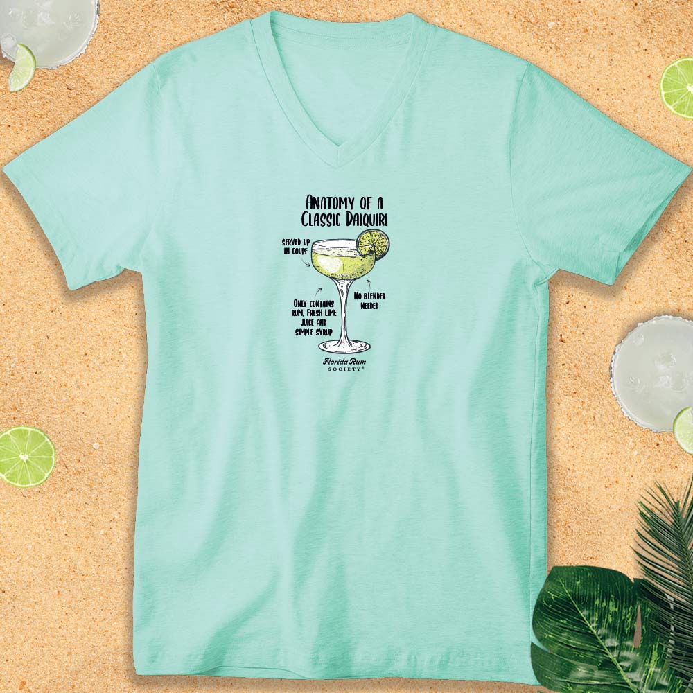 Women's Florida Rum Society Daiquiri V-Neck T-shirt