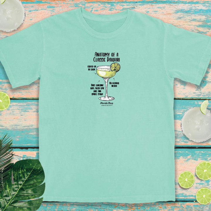 Florida Rum Society Anatomy of a Daiquiri T-shirt Island Reef Green