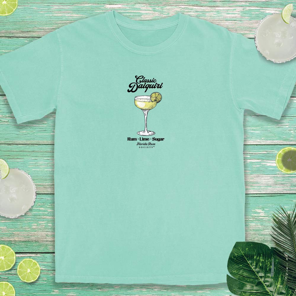 Florida Rum Society Daiquiri Equation T-shirt Island Reef Green