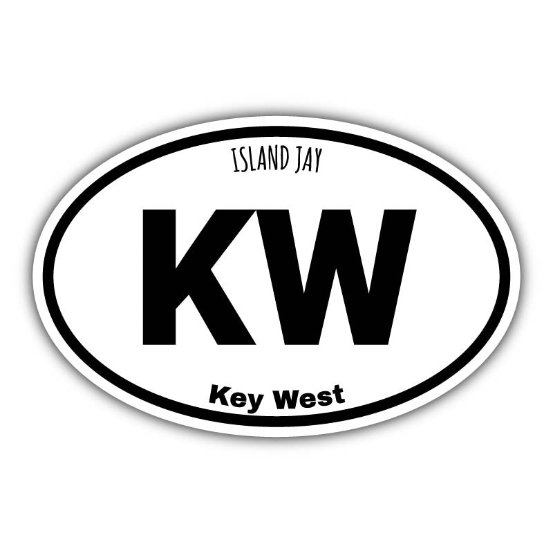 Key West Euro Die Cut Beach Sticker
