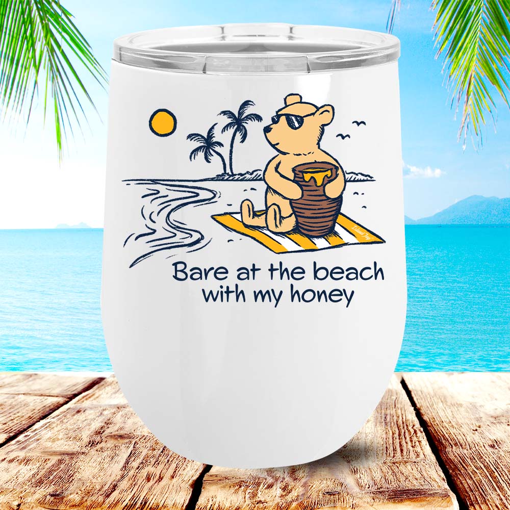 Winnie's Bare At The Beach 12oz Insulated Tumbler