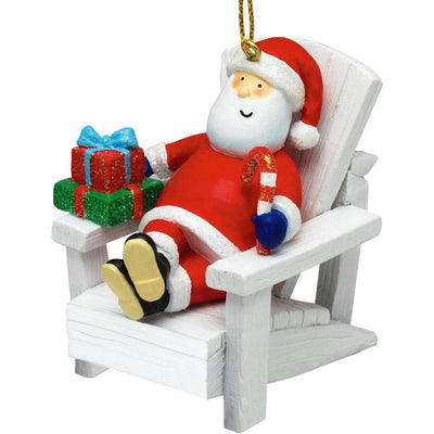 Cape Shore Santa in a Chair Resin Ornament