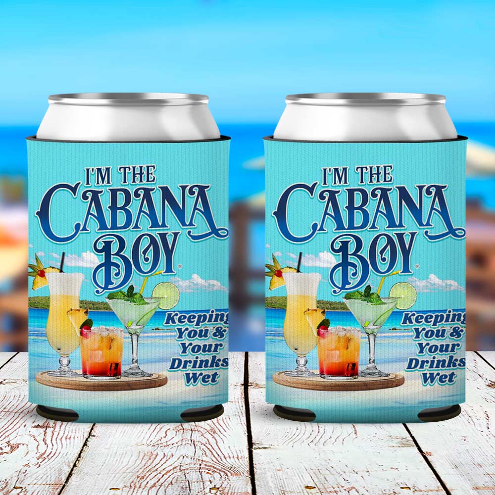 I'm The Cabana Boy - Keeping Your Drinks Wet Can Cooler Sleeve 2 Pack