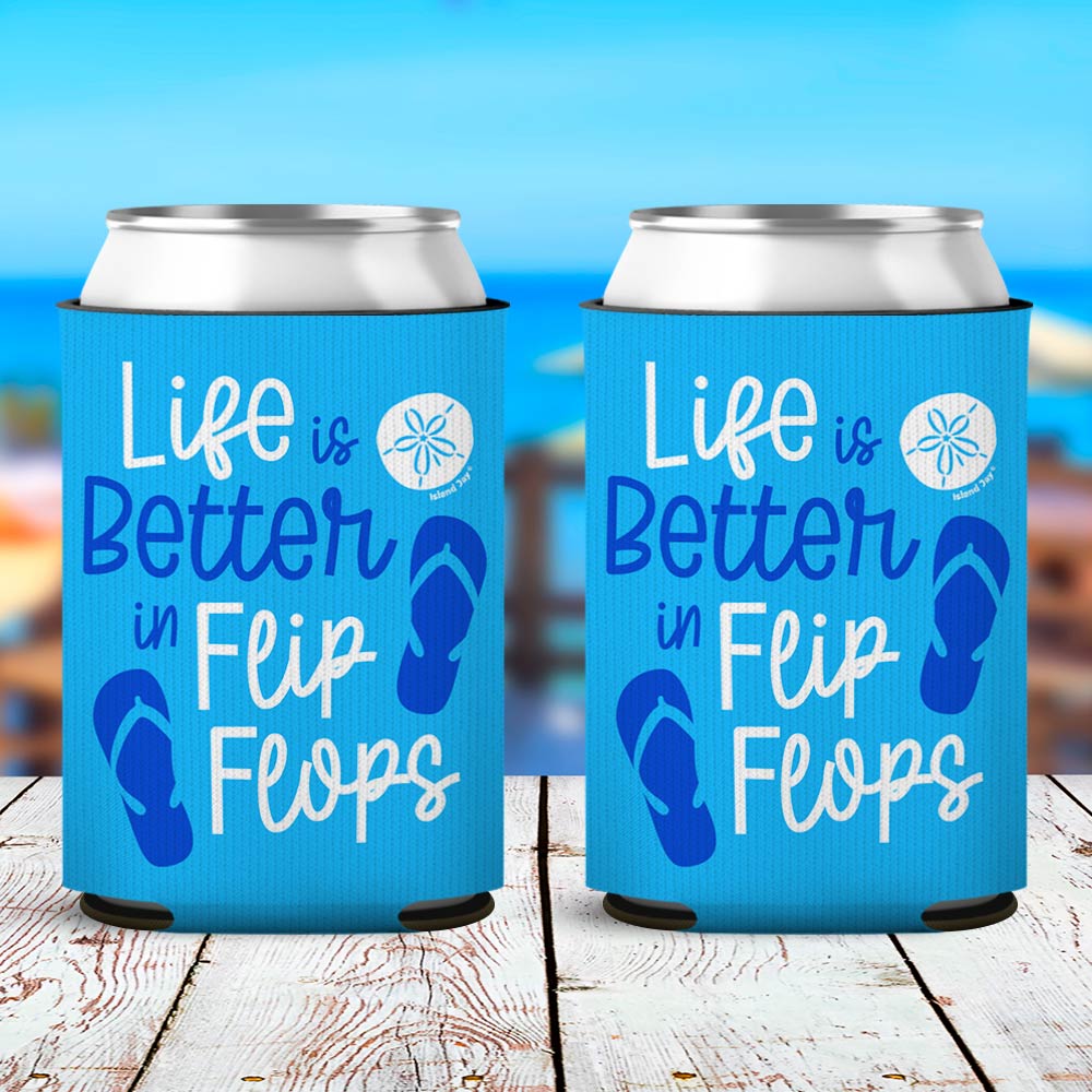 Life Is Better In Flip Flops Can Cooler Sleeve 2 Pack