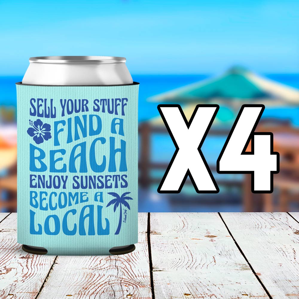Sell Your Stuff & Become A Local Can Cooler Sleeve 4 Pack