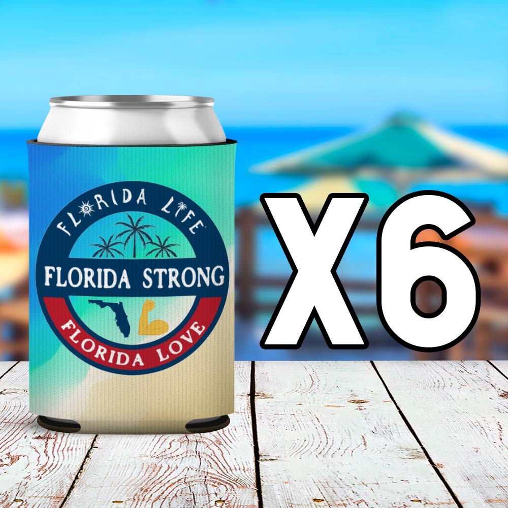 Florida Strong Florida Love Neoprene Can Cooler