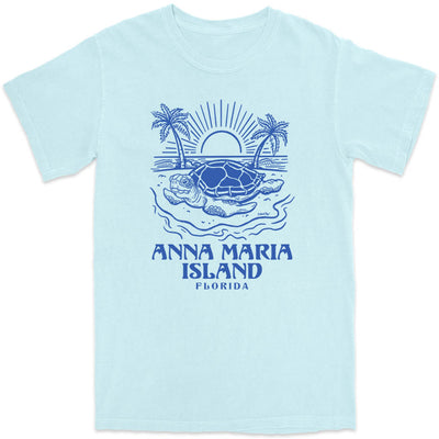 Anna Maria Island Turtle Days T-Shirt Chambray Light Blue
