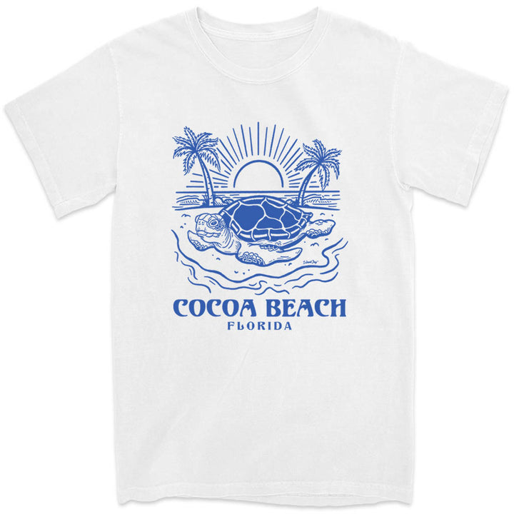 Cocoa Beach Island Turtle Days T-Shirt Ocean White