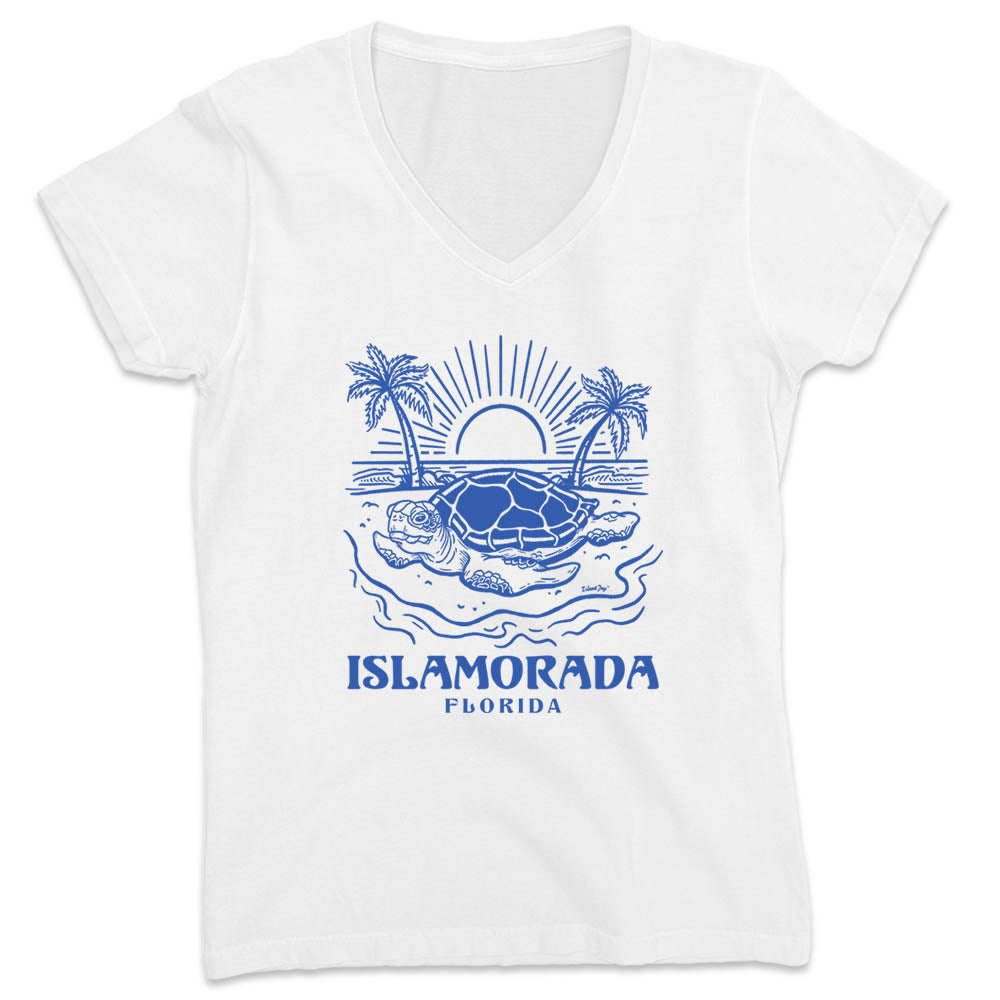 Women's Islamorada Turtle Days V-Neck T-Shirt