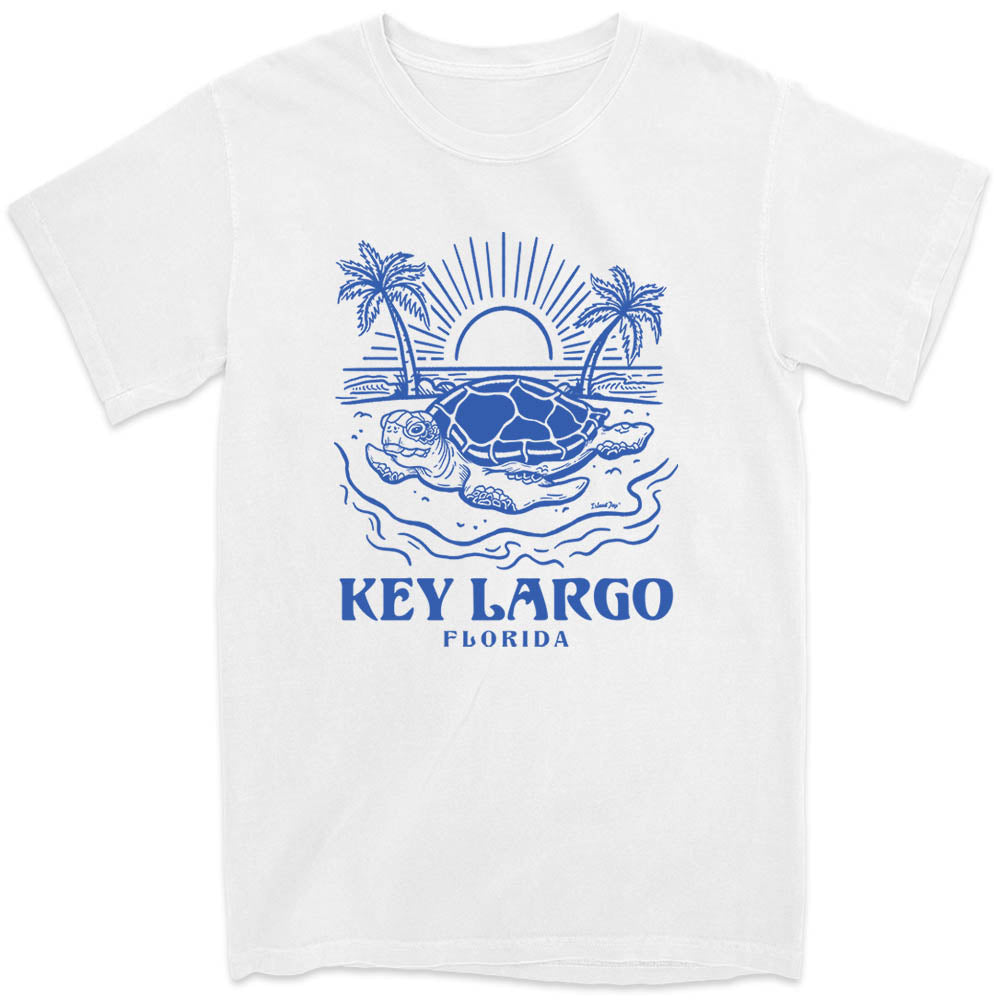 Key Largo Turtle Days T-Shirt Ocean White