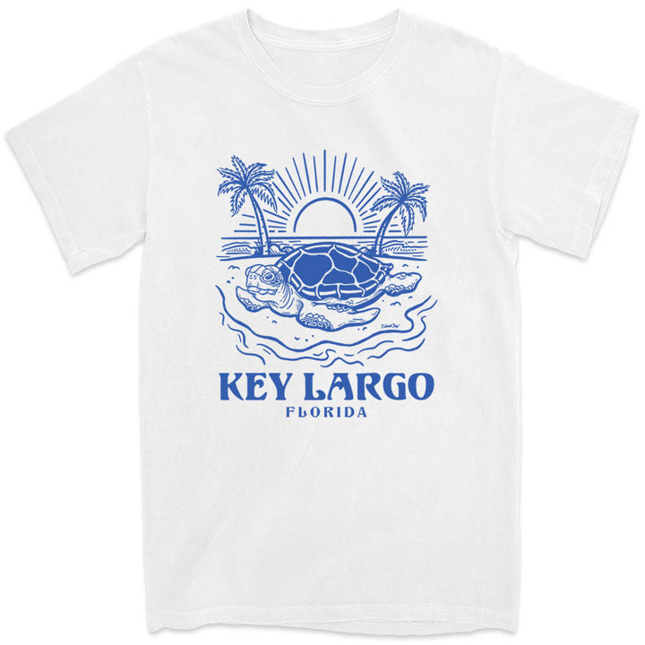 Key Largo Turtle Days T-Shirt Ocean White