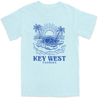 Key West Turtle Days T-Shirt Chambray Light Blue