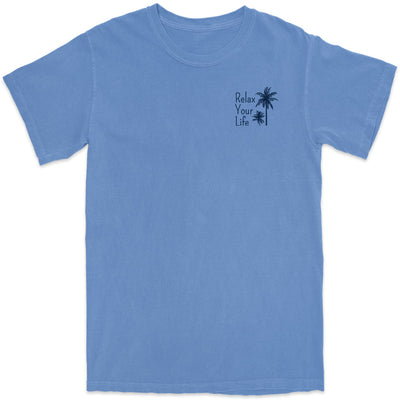 Relax Your Life Tropical Spot T-Shirt Front