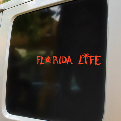 Florida Life Decal Red