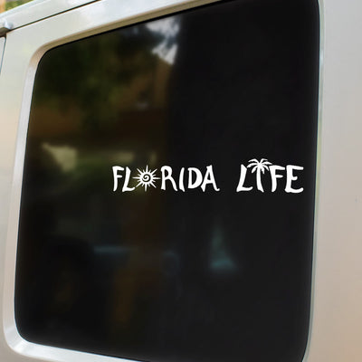 Florida Life Decal White