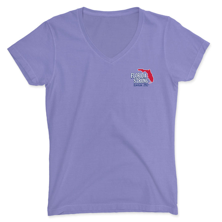 Women's Florida Strong T-Shirt Front Purple