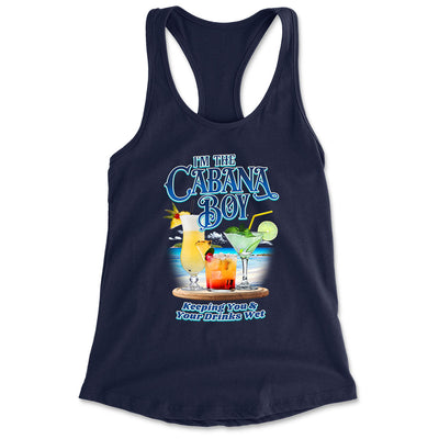 Women's I'm The Cabana Boy - Keeping Your Drinks Wet Racerback Tank Top