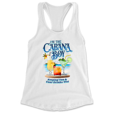 Women's I'm The Cabana Boy - Keeping Your Drinks Wet Racerback Tank Top