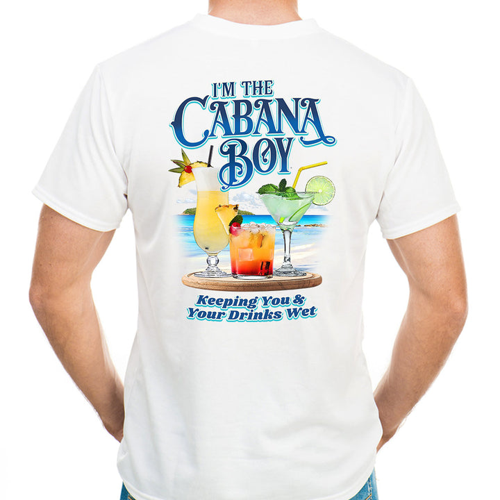 I'm The Cabana Boy - Keeping Your Drinks Wet UV Performance Shirt Ocean White