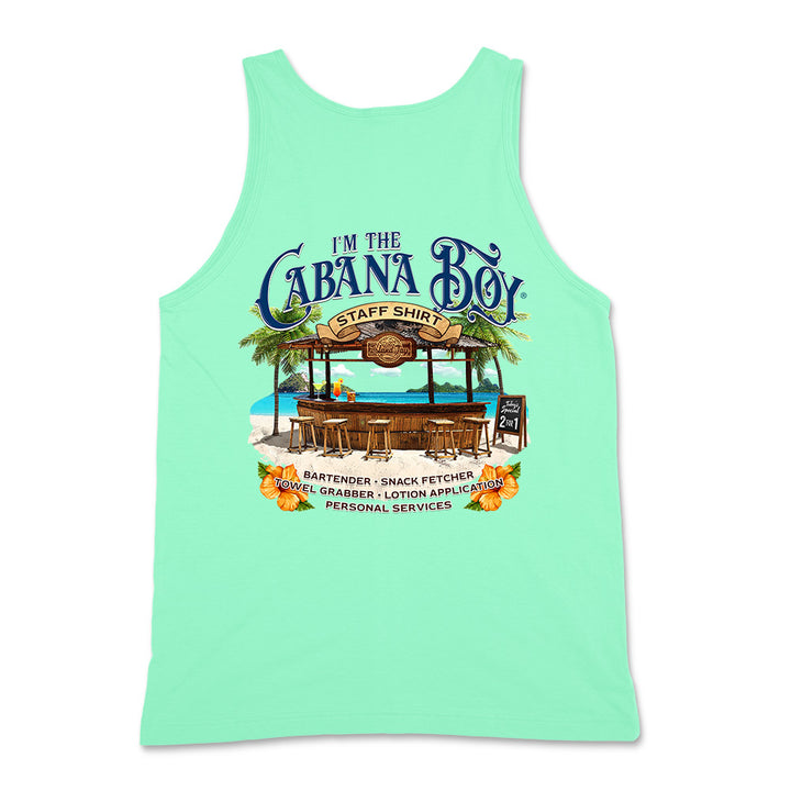 Im The Cabana Boy Staff Shirt mens Tank Top  isaldn Reef