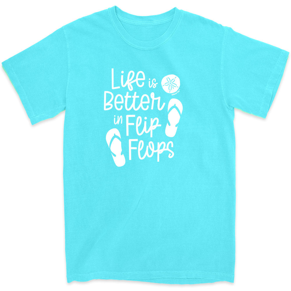 Life Is Better In Flip Flops T-Shirt Lagoon