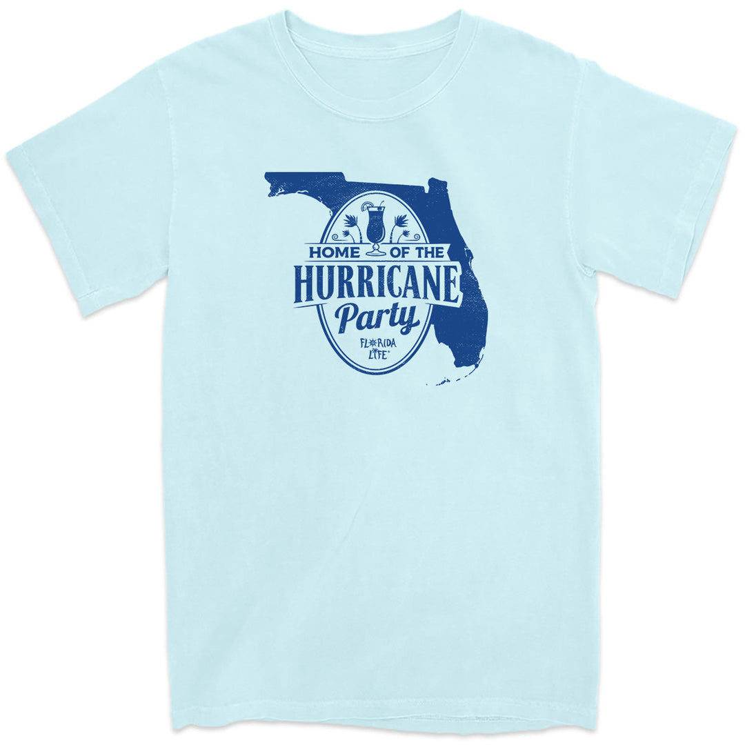 Home Of The Hurricane Party T-Shirt Chambray Blue